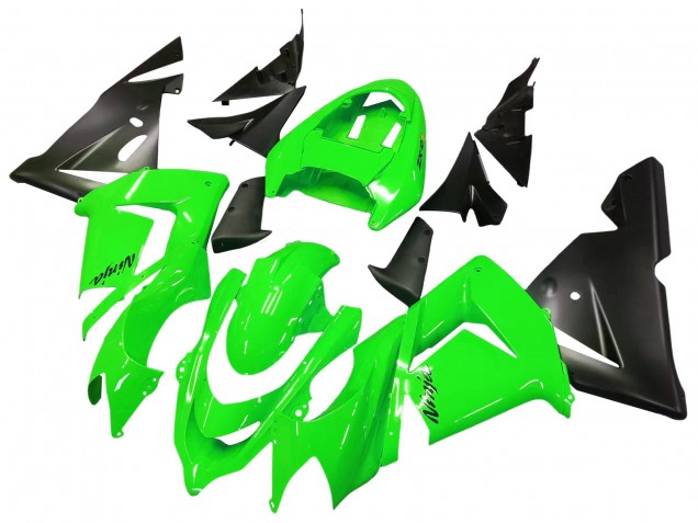 2004-2005 Kawasaki ZX10R Motorcycle Fairings - Green Black Ninja UK