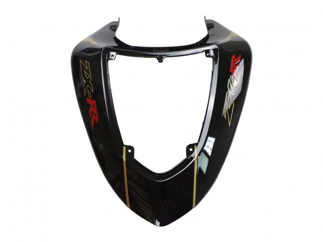 2006-2007 Kawasaki ZX10R Motorcycle Fairings - Black Red Gold BACARDI UK