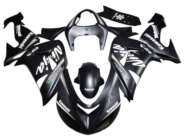 2006-2007 Kawasaki ZX10R Motorcycle Fairing - Matte Black UK