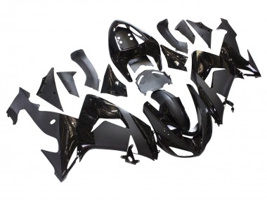Best 2006-2007 Kawasaki ZX10R Motorcycle Fairings - Matte Black Glossy Black UK