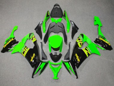 Best 2008-2010 Kawasaki ZX10R Motorcycle Fairings - Green Glossy Black Yellow UK