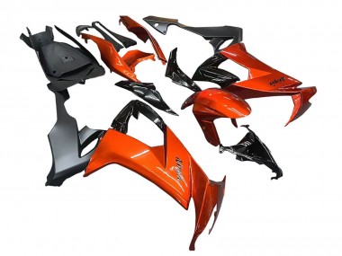 Best 2008-2010 Kawasaki ZX10R Motorcycle Fairings - Burnt Orange Black UK