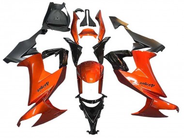 Best 2008-2010 Kawasaki ZX10R Motorcycle Fairings - Burnt Orange Black UK