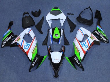 Best 2008-2010 Kawasaki ZX10R Motorcycle Fairings - White Fluorescent Green Red Black UK