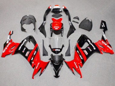 Best 2008-2010 Kawasaki ZX10R Motorcycle Fairings - Red Black Kick Elf UK