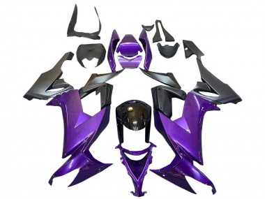 Best 2008-2010 Kawasaki ZX10R Motorcycle Fairings - Purple Black UK