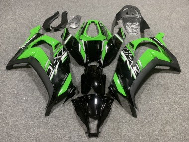 Best 2011-2015 Kawasaki ZX10R Motorcycle Fairings - Green Glossy Black Matte Black UK