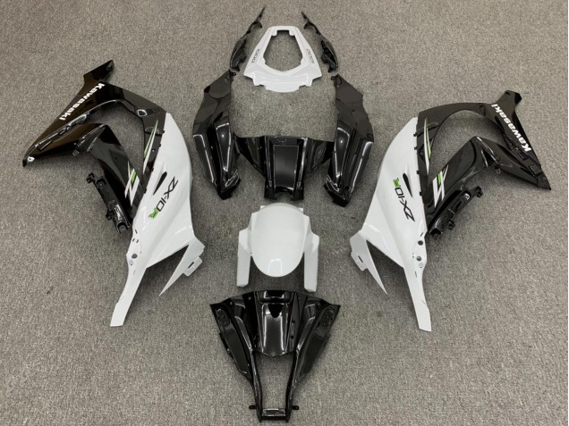 2011-2015 Kawasaki ZX10R Motorcycle Fairings - White Glossy Black Green UK