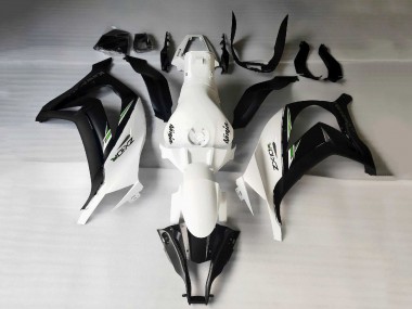 Best 2011-2015 Kawasaki ZX10R Motorcycle Fairings - White Matte Black Green Decals UK