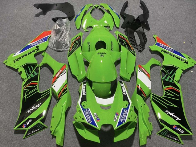 2021-2025 Kawasaki ZX10R Motorcycle Fairings - Green White Blue Black Red Showr Elf Mouldings Monster UK