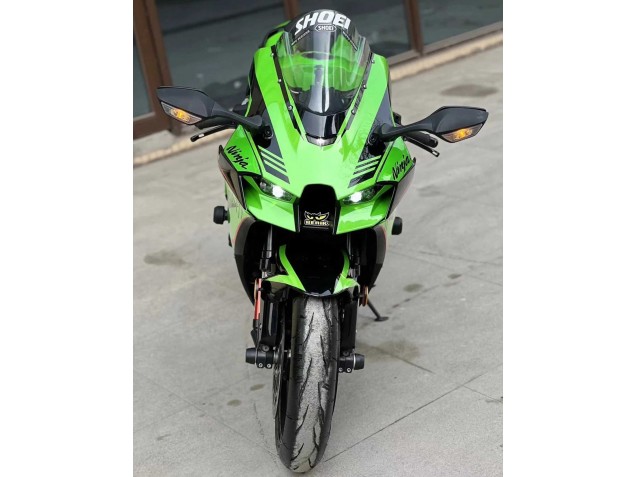2021-2025 Kawasaki ZX10R Motorcycle Fairings - Green Glossy Black UK