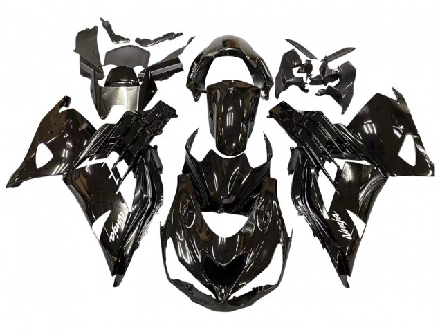 2012-2024 Kawasaki ZX14R ZZR1400 Motorcycle Fairings - Glossy Black Matte Black White Ninja UK