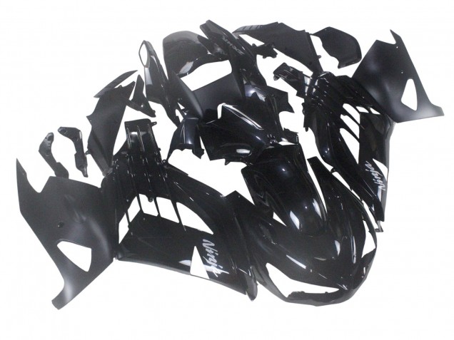 2012-2024 Kawasaki ZX14R ZZR1400 Motorcycle Fairing - Glossy Black Matte Black White Ninja UK
