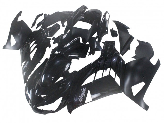 2012-2024 Kawasaki ZX14R ZZR1400 Motorcycle Fairing - Glossy Black Matte Black White Ninja UK