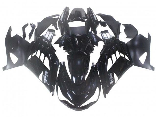 2012-2024 Kawasaki ZX14R ZZR1400 Motorcycle Fairing - Glossy Black Matte Black White Ninja UK