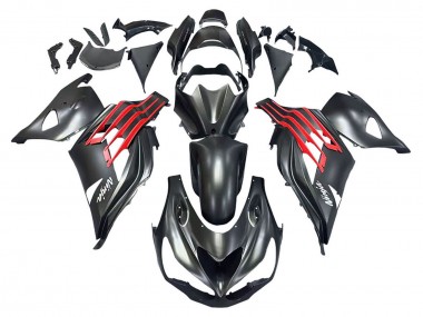 Best 2012-2024 Kawasaki ZX14R ZZR1400 Motorcycle Fairings - Matte Black Red White Ninja UK