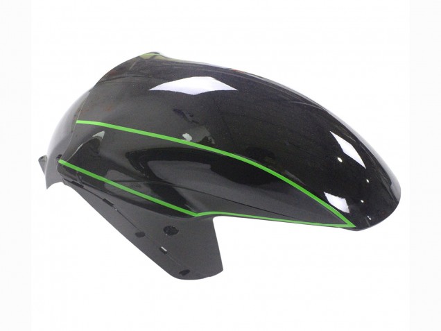 2012-2024 Kawasaki ZX14R ZZR1400 Motorcycle Fairings - Green Glossy Black Stripe UK