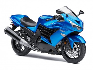 Best 2012-2024 Kawasaki ZX14R ZZR1400 Motorcycle Fairings - Blue UK
