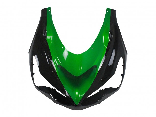 2012-2024 Kawasaki ZX14R ZZR1400 Motorcycle Fairing Kits - Green Glossy Black UK