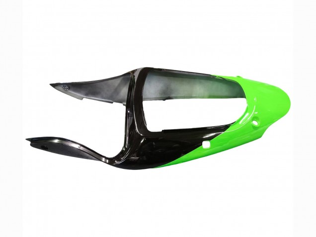 2000-2002 Kawasaki ZX6R Motorcycle Fairings - Green White Black UK