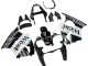 2000-2002 Kawasaki ZX6R Motorcycle Fairings - Glossy Black White West Michelin UK