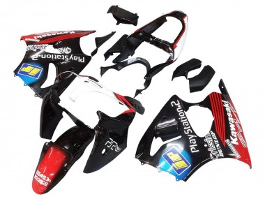 Best 2000-2002 Kawasaki ZX6R Motorcycle Fairings - Glossy Black Red Blue Red PlayStation 2 UK