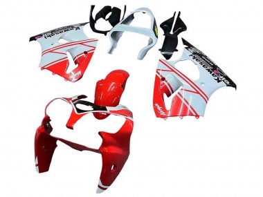 Best 2000-2002 Kawasaki ZX6R Motorcycle Fairings - White Red Black UK
