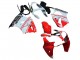 2000-2002 Kawasaki ZX6R Motorcycle Fairings - White Red Black UK