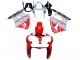 2000-2002 Kawasaki ZX6R Motorcycle Fairings - White Red Black UK