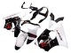 2000-2002 Kawasaki ZX6R Motorcycle Fairings - White Black Red Monster UK