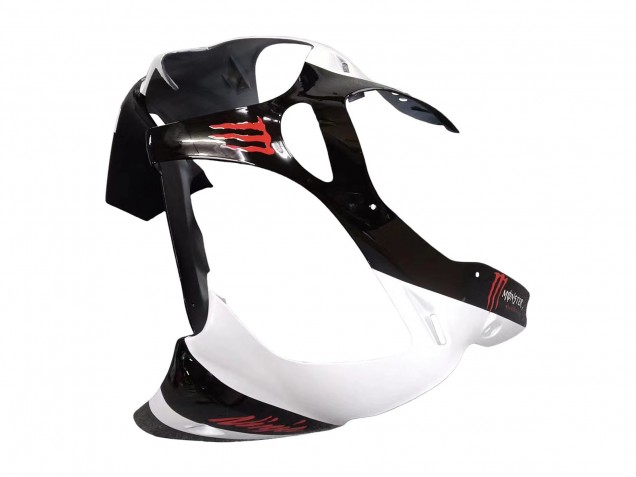 2000-2002 Kawasaki ZX6R Motorcycle Fairings - White Black Red Monster UK
