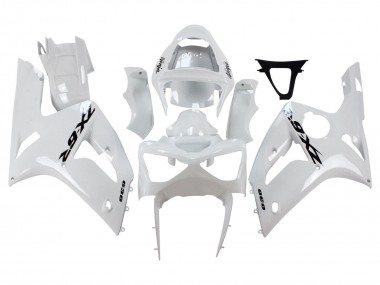 Best 2003-2004 Kawasaki ZX6R Motorcycle Fairings - White Black Decals UK