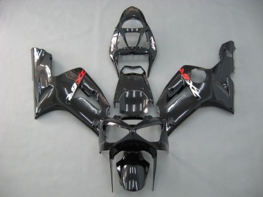 Best 2003-2004 Kawasaki ZX6R Motorcycle Fairings - Glossy Black UK