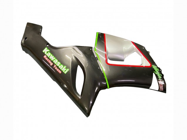 2005-2006 Kawasaki ZX6R Motorcycle Fairings - Black Silver Green Red K-26 UK