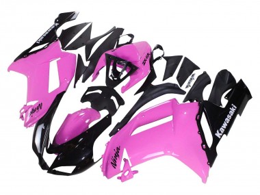 Best 2007-2008 Kawasaki ZX6R Motorcycle Fairings - Black Pink Ninja UK