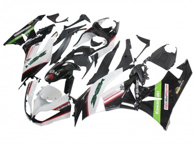 Best 2009-2012 Kawasaki ZX6R Motorcycle Fairings - White Red Black Green UK