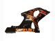 2000-2002 Suzuki GSXR1000 Motorcycle Fairings - Glossy Black Orange Flame UK