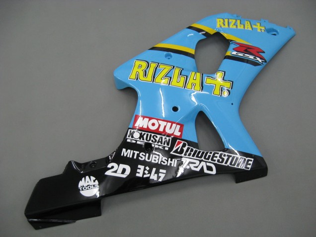 2000-2002 Suzuki GSXR1000 Motorcycle Fairings - Light Blue Yellow Black Motul Rizla UK
