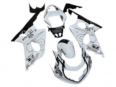 Best 2000-2002 Suzuki GSXR1000 Motorcycle Fairings - White Black Motul Corona UK