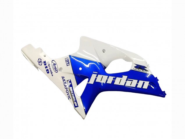 2000-2002 Suzuki GSXR1000 Motorcycle Fairings - White Blue Jordan 59 UK