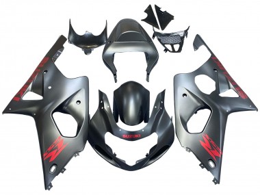 Best 2000-2002 Suzuki GSXR1000 Motorcycle Fairings - Matte Grey Red Decal UK