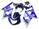2000-2002 Suzuki GSXR1000 Motorcycle Fairings - Blue White Silver Castrol Dunlop UK