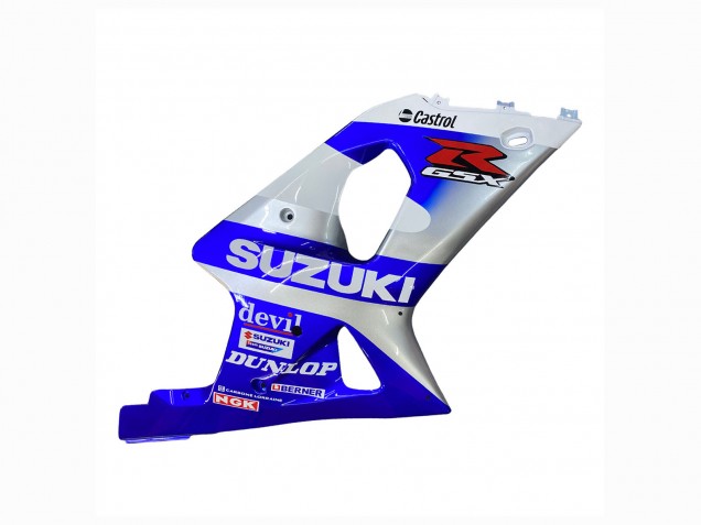 2000-2002 Suzuki GSXR1000 Motorcycle Fairings - Blue White Silver Castrol Dunlop UK