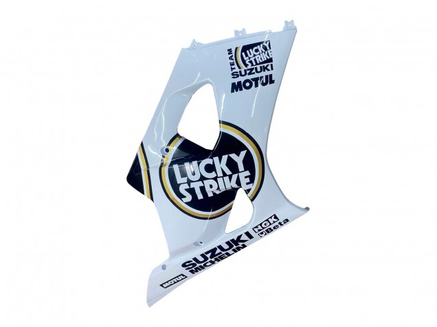 2003-2004 Suzuki GSXR 1000 Motorcycle Fairings - White Black Gold Motul Lucky Strike UK