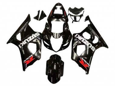 Best 2003-2004 Suzuki GSXR 1000 Motorcycle Fairings - Glossy Black White Red Decals UK