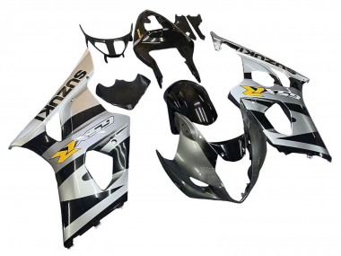 Best 2003-2004 Suzuki GSXR 1000 Motorcycle Fairings - Glossy Black Silver Grey Yellow UK