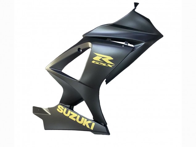 2007-2008 Suzuki GSXR 1000 Motorcycle Fairings - Matte Black Gold Decal UK