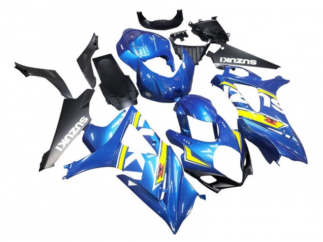 2007-2008 Suzuki GSXR 1000 Motorcycle Fairings - Blue Yellow Black UK