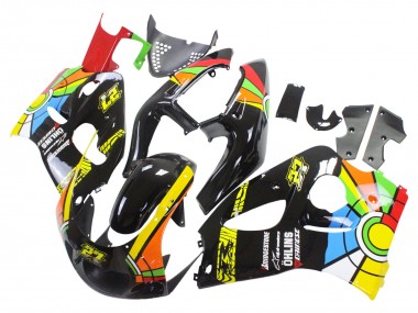 Best 1996-2000 Suzuki GSXR 600 / GSXR 750 Motorcycle Fairings - Black Multicolor 27 UK