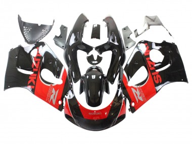 Best 1996-2000 Suzuki GSXR 600 / GSXR 750 Motorcycle Fairings - Black Red UK